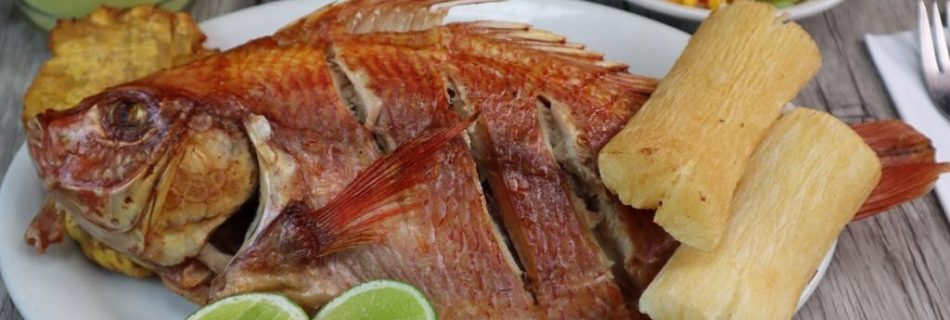 Plato de mojarra asada